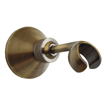 ENKI Traditional Antique Bronze Adjustable Solid Brass Wall Bracket for Shower Head