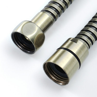 ENKI Traditional Antique Bronze Victorian Brass & Ceramic Handheld Shower Head & Hose Kit EH025 - 6