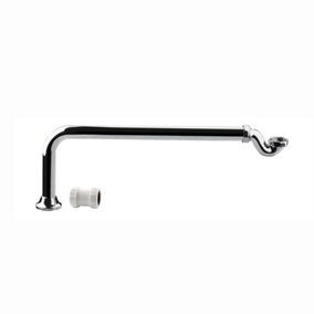 ENKI Traditional Chrome Shallow Seal Exposed Bath Trap & Pipe