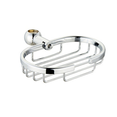 ENKI Traditional Chrome Solid Brass Shower Caddy 18mm