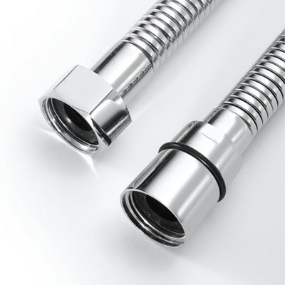 ENKI Traditional Chrome White Brass & Ceramic Handheld Shower Head & Hose Kit EH016 - 5
