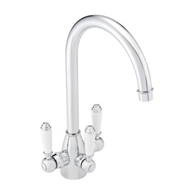 ENKI Valencia Chrome Ceramic Lever Mixer Tap for Kitchen Sink