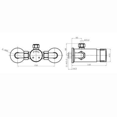 ENKI Vison Exposed Time Adjustable Non Concussive Shower Mixer Valve BT4025 - 4