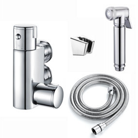 ENKI Vito Chrome Vertical Thermostatic Shower Mixer Valve Tap Set