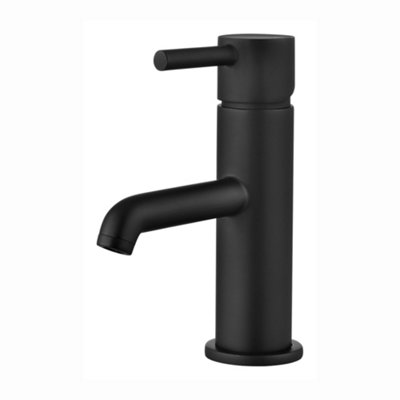 ENKI Zara Matte Black Brass Basin Mixer Tap BT9903