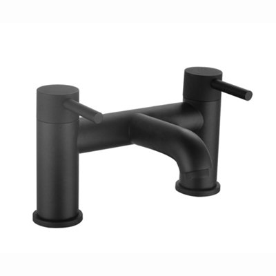 ENKI Zara Matte Black Hot & Cold Brass Bath Mixer Tap BT9913