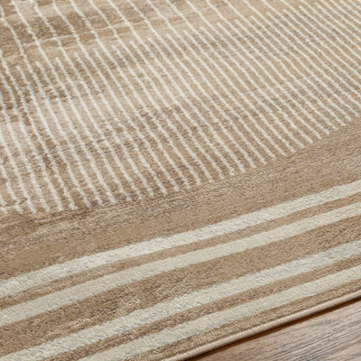 ENSO Scandi Geometric Brown Area Rug 120 x 170 cm