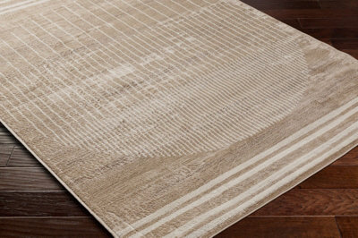 ENSO Scandi Geometric Brown Area Rug 120 x 170 cm