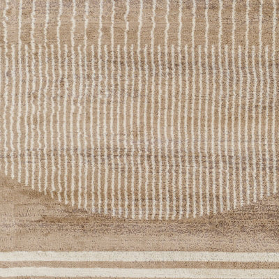 ENSO Scandi Geometric Brown Area Rug 120 x 170 cm