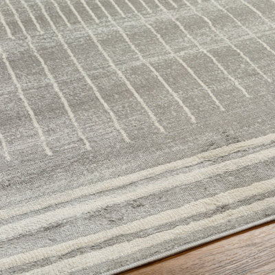 ENSO Scandi Geometric Medium Grey Area Rug 120 x 170 cm