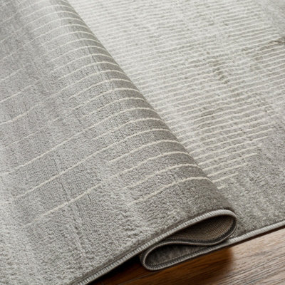 ENSO Scandi Geometric Medium Grey Area Rug 120 x 170 cm