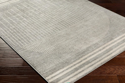 ENSO Scandi Geometric Medium Grey Area Rug 120 x 170 cm