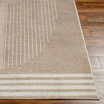 ENSO2 Scandi Geometric Brown Area Rug 120 x 170 cm