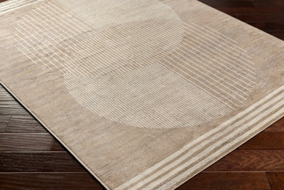 ENSO2 Scandi Geometric Brown Area Rug 120 x 170 cm