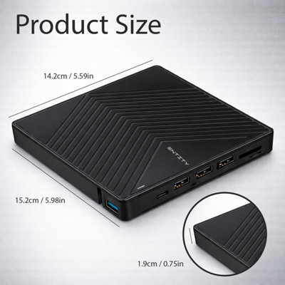 Entity Era 5 in 1 DVD Re-Writer with Wide Compatibility and Multiple Ports