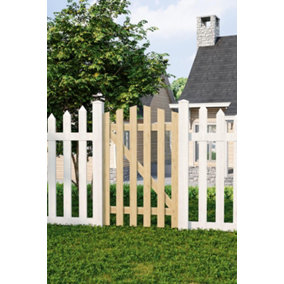 Entrance Freestanding Picket Fence Gate Ideal for Decks, Gardens, and Yards W 76cm H 120cm