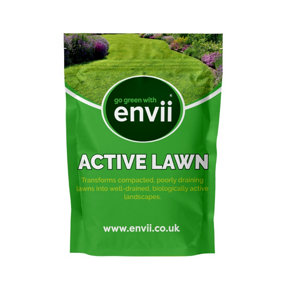 envii Active Lawn - Organic Lawn Soil Improver Helps Break Up Clay and Reduce Moss - Covers up to 40m2