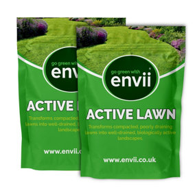 envii Active Lawn - Organic Lawn Soil Improver Helps Break Up Clay and Reduce Moss - Covers up to 80m2