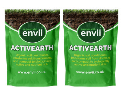 envii Activearth - Soil Improver, Activator, Conditioner & Fertiliser Increases Nutrient Uptake - Covers 120m�²