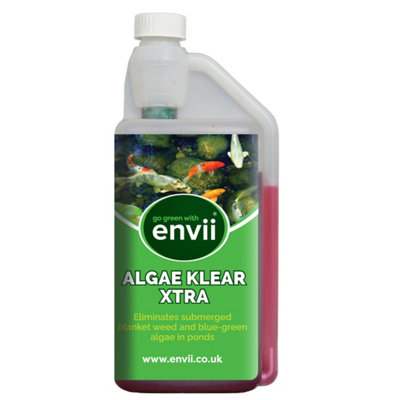 envii Algae Klear Xtra - Pond Algae Removal Treatment - Works Through Winter - Safe for All Fish & Plants - Treats 20,000 Litres