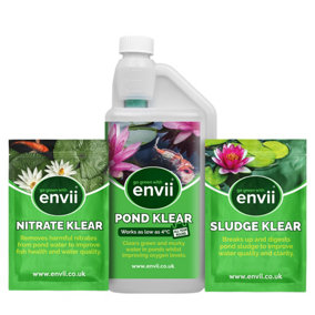 envii Annual Pond Treatment - Natural Pond Treatment - Clears Green Water, Breaks Down Sludge & Removes Nitrates