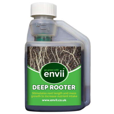 envii Deep Rooter - Plant Root Growth Stimulator and Booster Improves Length and Mass of Plants Roots (250ml Concentrate)