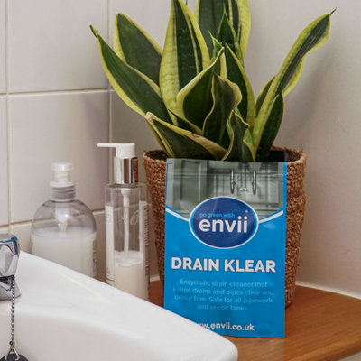 Envii Drain Klear Abflussreiniger - 12 Enzymatische Tabletten Für Rohre & Klärgruben