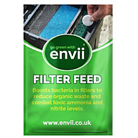 envii Filter Feed - Pond Filter Cleaner & Bacteria Booster - Treats 20,000 Litres