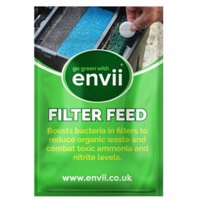 envii Filter Feed - Pond Filter Cleaner & Bacteria Booster - Treats 20,000 Litres