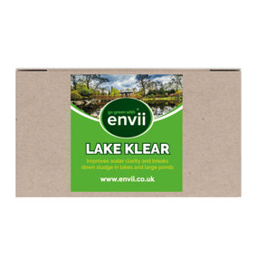 envii Lake Klear - Natural Large Pond & Lake Treatment for Sludge, Green Water & Blanket Weed - Treats 1,000,000 Litres