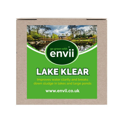 envii Lake Klear - Natural Large Pond & Lake Treatment for Sludge, Green Water & Blanket Weed - Treats 200,000 Litres