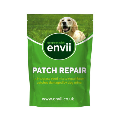 envii Patch Repair Fast Growing Grass Seed Mix Repairs Damaged Lawn Patches by Dogs Urine, Pet Friendly Tailored to UK Climate