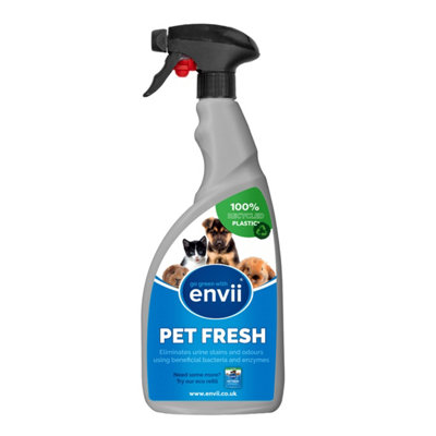 Enzyme cleaner outlet for pet urine