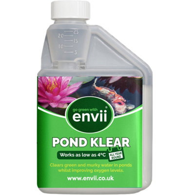 envii Pond Klear - Natural Treatment Clears Green Pond Water - Safe for all Fish and Wildlife - Treats 20,000 Litres