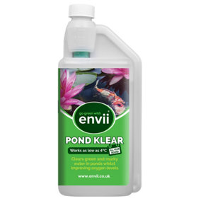 envii Pond Klear - Natural Treatment Clears Green Pond Water - Safe for all Fish and Wildlife - Treats 40,000 Litres