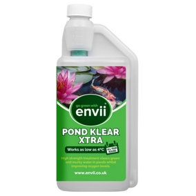 envii Pond Klear Xtra - Strong Pond Clear Water Treatment, Naturally Clears Green Pond Water - Treats Up To 100,000 litres