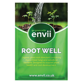 envii Root Well - Organic Mycorrhizal Fungi Powder Enriched with Bacteria -  Treats 80 Plants