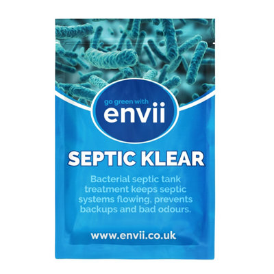 envii Septic Klear - Septic Tank Treatment - Removes Smells and Cleans & Unblocks Septic Tanks - 12 Month Supply of Tablets