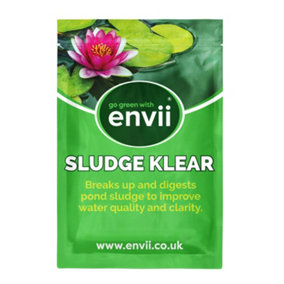 envii Sludge Klear - Natural Bacteria Pond Sludge Remover - Safe for All Fish & Wildlife - Treats 30,000 litres