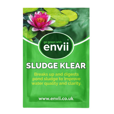 envii Sludge Klear - Natural Bacteria Pond Sludge Remover - Safe for All Fish & Wildlife - Treats 60,000 litres