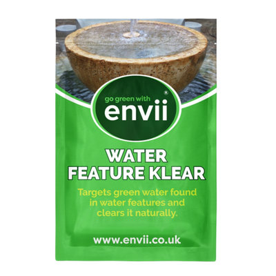 envii Water Feature Klear - Natural Cleaner Treatment That Helps Clear Green Water - Treats 2,000L