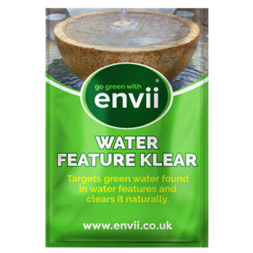 envii Water Feature Klear - Natural Cleaner Treatment That Helps Clear Green Water - Treats 2,000L