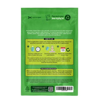 Water Feature Klear - Pastiglie Contro Alghe Per Fontane E Laghetti, Naturale - Foto 3