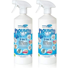Enviro Works Wee-Away 3-in1 Probiotic Household Stain and Odour Remover 2 x 1L