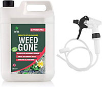 Enviro Works - Weed Gone - 5L Fast Acting Weedkiller - Long Hose Trigger - See results within 24 hours