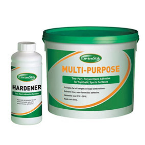EnviroStik Multi-Purpose Artificial Grass Glue (Adhesive) - 10kg Tub +1kg Hardener - For Joining AstroTurf - up to 24m coverage