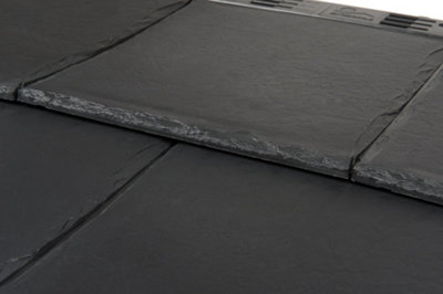 Envirotile Plastic Roof Tile - Slate Effect Anthracite Grey - 12 Tile Pack - 4