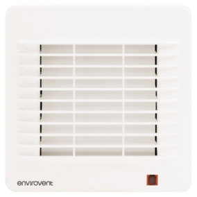 Envirovent Classic-100XP Axial Extractor Fan with Auto Shutter 100mm (Pull Cord)