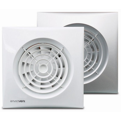 Envirovent Silent 100mm 4" Quiet Bathroom Extractor Fan with Intelligent Timer