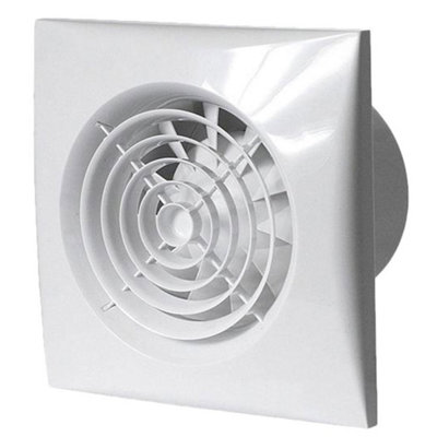 Bathroom Kitchen Fan Quiet 100 With Non-Return Valve. Timer. Economical – 3 Year Guarantee